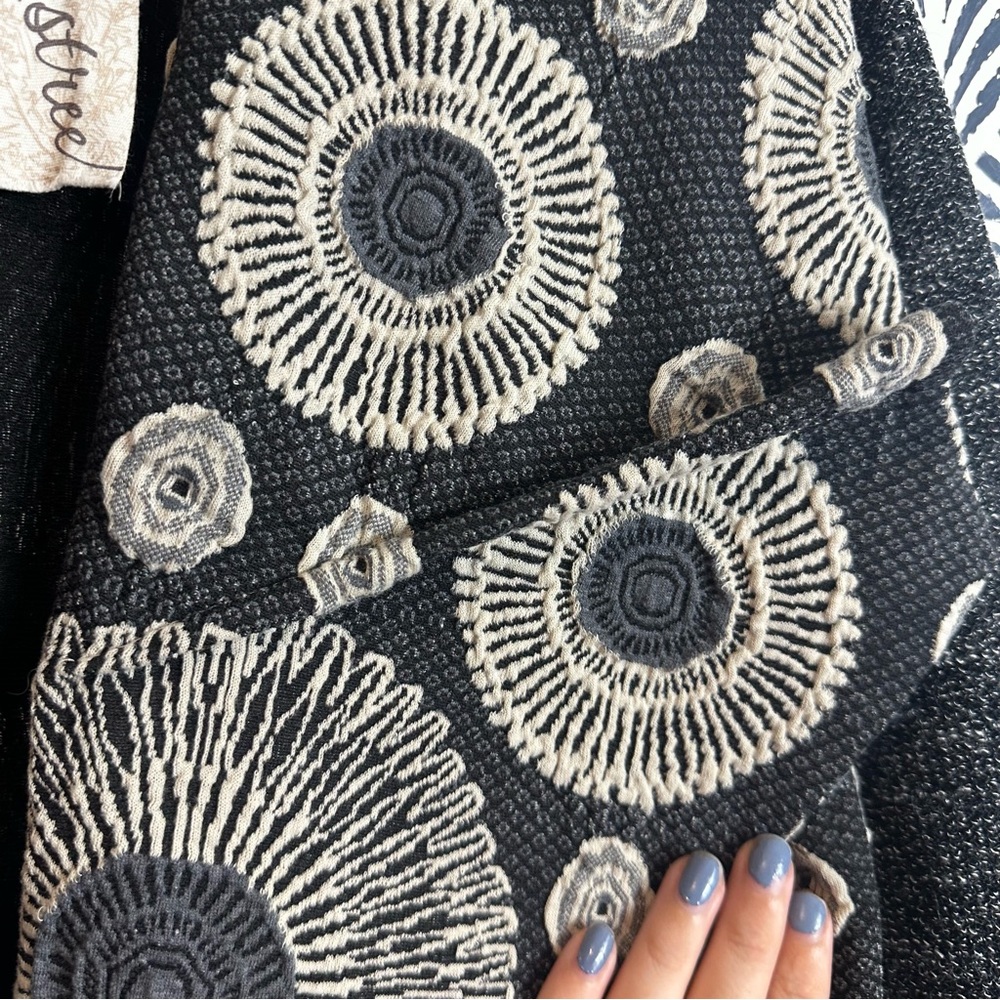 Mystree Bohemian Open Front Cardigan With Pockets FLAW - Picture 6 of 13